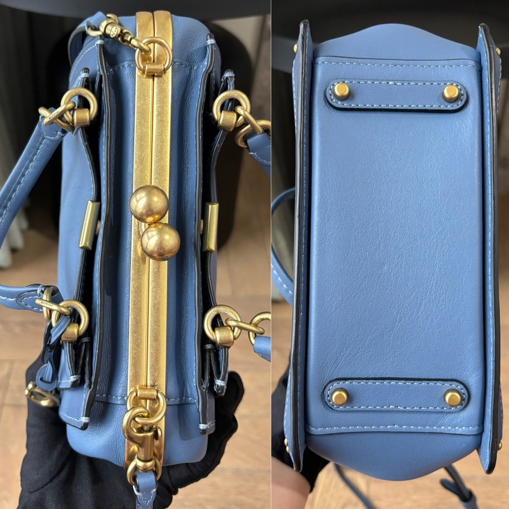 COACH Kisslock Dreamer 21 Bag Blue - Picture 4 of 16